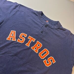Majestic Houston‎ Astros Navy Blue Baseball T Shirt Customized 2011